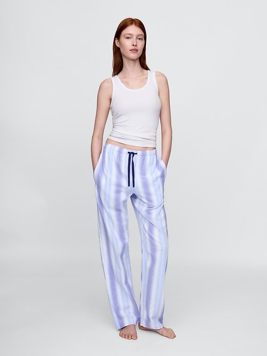 Calça de pijama de flanela leve Calça de pijama de flanela leve