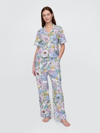 Calça de pijama de linho