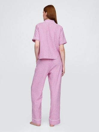 Calça de pijama de linho