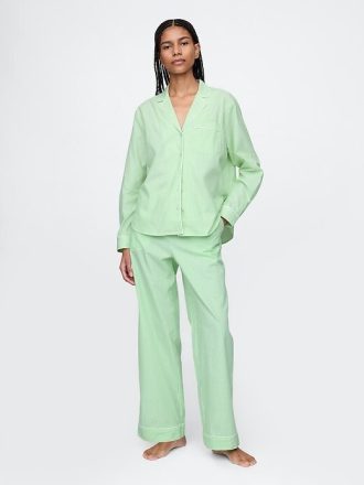 Calça de pijama de popeline