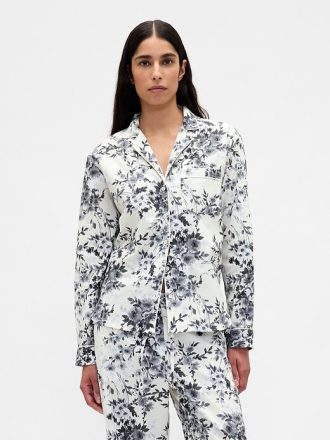 Calça de pijama de popeline