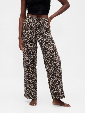 Calça de pijama de popeline