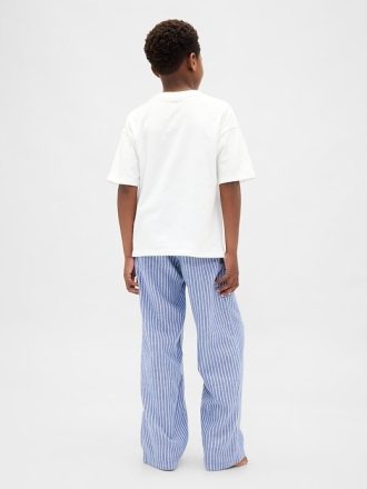 Calça de pijama infantil de flanela reciclada