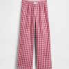 Calça de pijama infantil de flanela reciclada