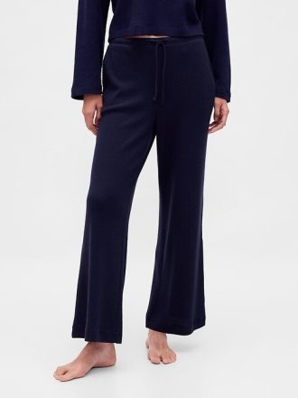 Calça de pijama Waffle com perna larga