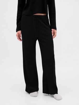 Calça de pijama Waffle com perna larga