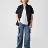 Calça Jeans Baggy Cargo Dupla Infantil Calça Jeans Baggy Cargo Dupla Infantil