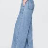 Calça jeans baggy ultramacia de cintura média