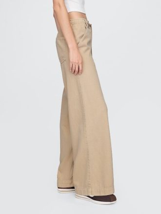 Calça jeans baggy ultramacia de cintura média