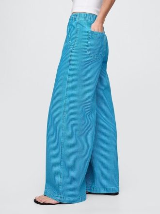 Calça jeans baggy ultramacia de cintura média