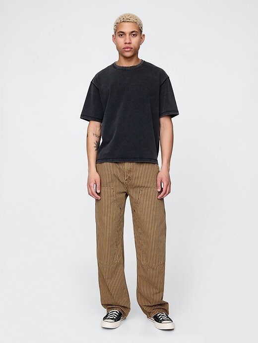 Calça jeans Carpenter larga com joelho duplo dos anos 90 Calça jeans Carpenter larga com joelho duplo dos anos 90