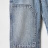 Calça jeans Carpenter ultramacia e larga para bebês e crianças pequenas