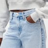 Calça Jeans Crop Barrel de Cintura Alta