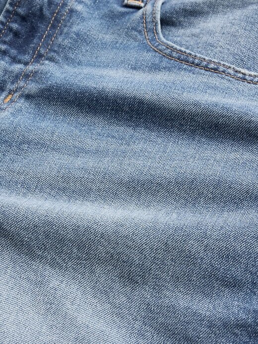 Calça jeans cropped relaxada de cintura média Calça jeans cropped relaxada de cintura média