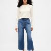 Calça jeans cropped ultramacia e relaxada de cintura baixa
