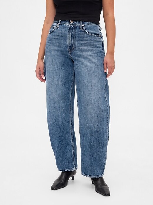Calça Jeans Curvy High Rise Barrel Calça Jeans Curvy High Rise Barrel