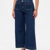 Calça jeans Curvy High Rise Stride Wide Leg Ankle Calça jeans Curvy High Rise Stride Wide Leg Ankle