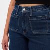 Calça jeans Curvy High Rise Stride Wide Leg Ankle Calça jeans Curvy High Rise Stride Wide Leg Ankle