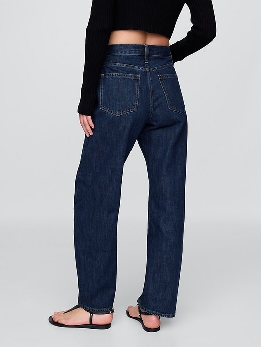 Calça Jeans de Cintura Alta Calça Jeans de Cintura Alta