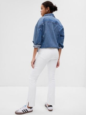 Calça jeans de cintura alta com ajuste perfeito