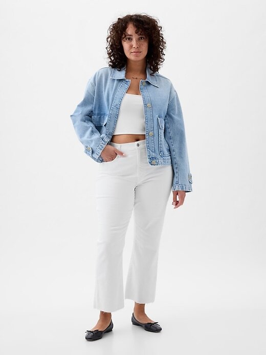 Calça jeans de cintura alta com ajuste perfeito Calça jeans de cintura alta com ajuste perfeito