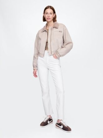 Calça jeans flare de cintura alta