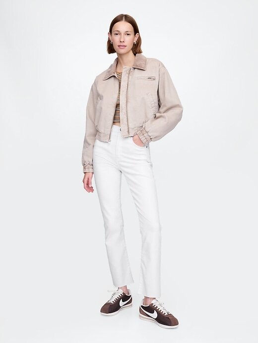 Calça jeans flare de cintura alta Calça jeans flare de cintura alta