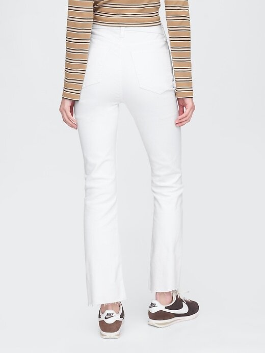 Calça jeans flare de cintura alta Calça jeans flare de cintura alta