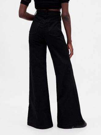 Calça jeans flare de cintura alta