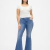Calça Jeans Flare de Cintura Baixa