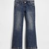 Calça jeans flare infantil de cintura baixa Calça jeans flare infantil de cintura baixa