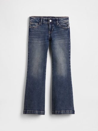 Calça jeans flare infantil de cintura baixa