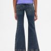 Calça jeans flare infantil de cintura baixa Calça jeans flare infantil de cintura baixa