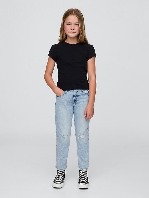 Calça Jeans Girlfriend Infantil Cintura Média Calça Jeans Girlfriend Infantil Cintura Média