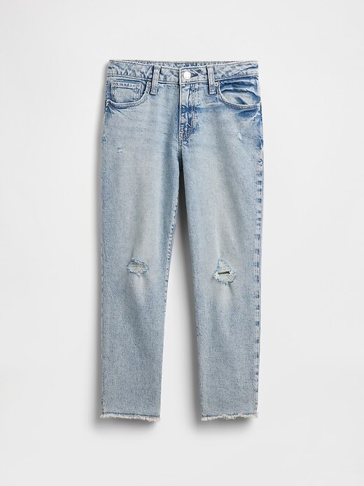 Calça Jeans Girlfriend Infantil Cintura Média Calça Jeans Girlfriend Infantil Cintura Média