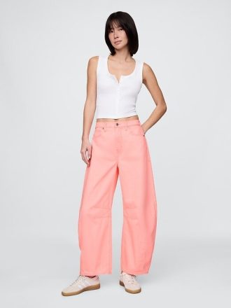 Calça Jeans Horseshoe de Cintura Alta