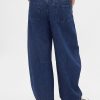 Calça jeans Horseshoe ultramacia de cintura alta com corte cruzado
