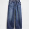 Calça jeans infantil cropped ultramacia e relaxada de cintura média Calça jeans infantil cropped ultramacia e relaxada de cintura média