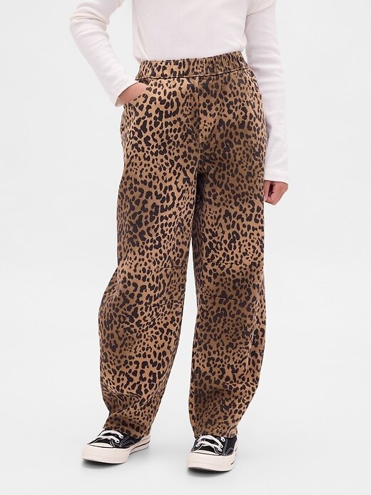 Calça jeans infantil de cintura alta Easy Barrel Calça jeans infantil de cintura alta Easy Barrel