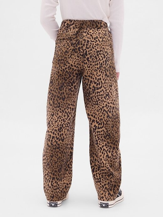 Calça jeans infantil de cintura alta Easy Barrel Calça jeans infantil de cintura alta Easy Barrel