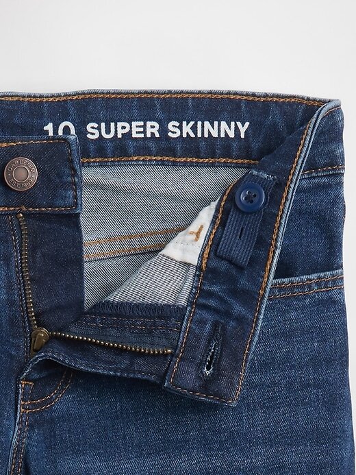 Calça jeans infantil super skinny de cintura média para o dia a dia Calça jeans infantil super skinny de cintura média para o dia a dia