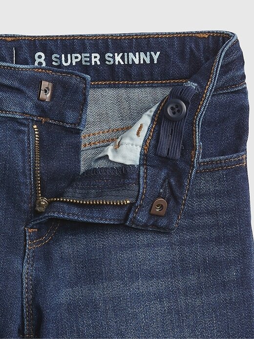 Calça jeans infantil super skinny de cintura média para o dia a dia Calça jeans infantil super skinny de cintura média para o dia a dia