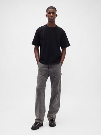 Calça jeans larga Carpenter dos anos 90