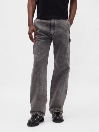 Calça jeans larga Carpenter dos anos 90