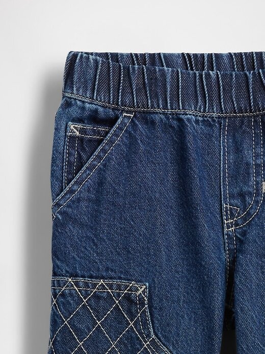 Calça jeans larga Carpenter para bebês e crianças pequenas Calça jeans larga Carpenter para bebês e crianças pequenas