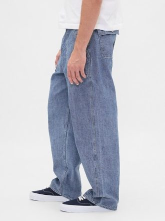 Calça jeans larga Chambray Heavyweight