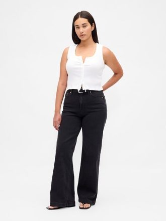 Calça jeans larga Curvy High Rise Stride