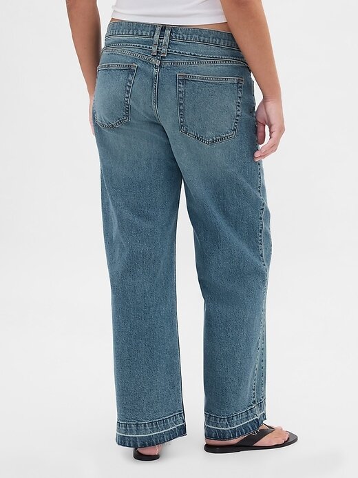 Calça jeans larga dos anos 90 de cintura baixa Calça jeans larga dos anos 90 de cintura baixa