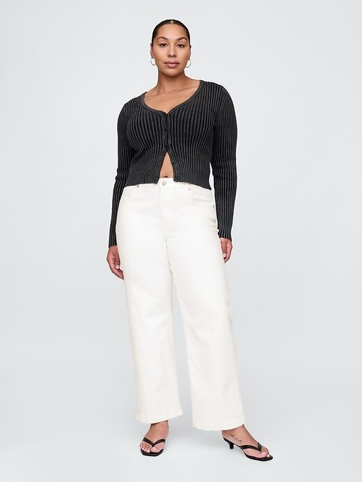 Calça jeans larga dos anos 90 de cintura média Calça jeans larga dos anos 90 de cintura média