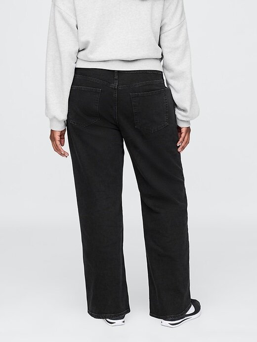 Calça jeans larga dos anos 90 de cintura média Calça jeans larga dos anos 90 de cintura média